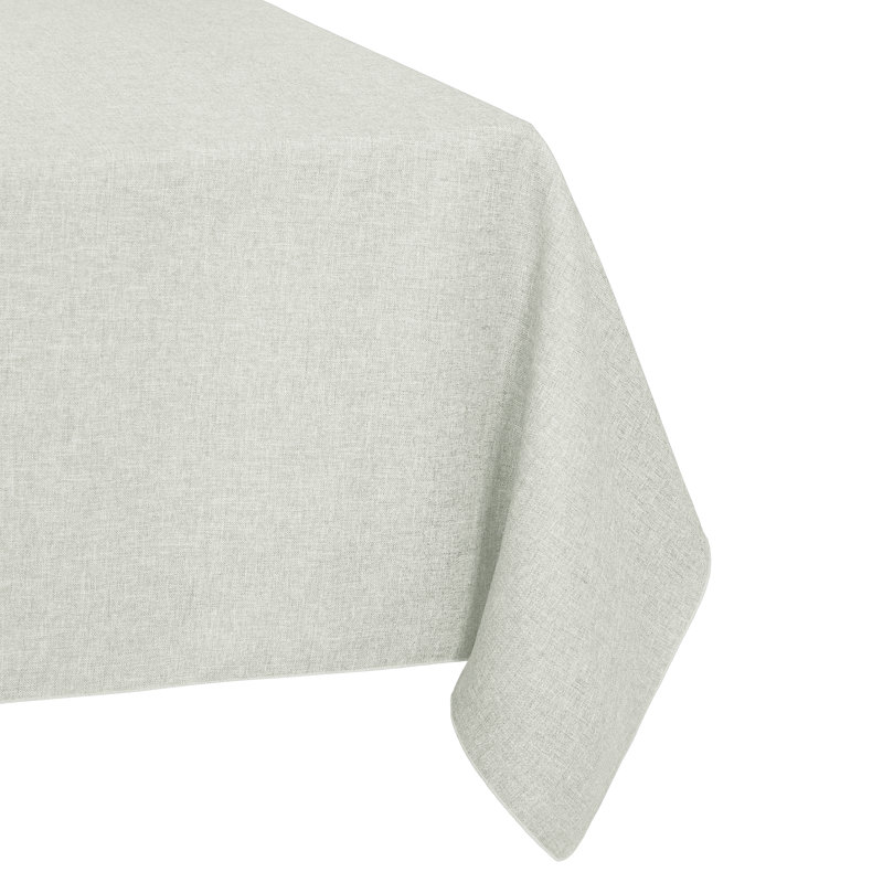 Nappe ronde en polyester Vallejos, 120 po x 60 po, oblong, Nouveau gris