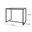 Table de bar gracieuse en bois avec structure en fer pour le rassemblement de jardin