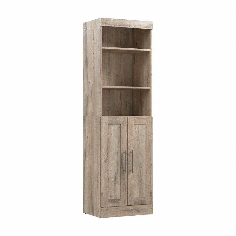 Arlex Walk-In Tower, Rustic Brown, 83.66" H x 25" W x 18.19" D