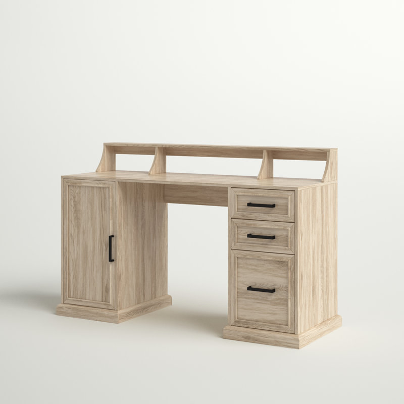 Amarjot Computer Desk, Birch