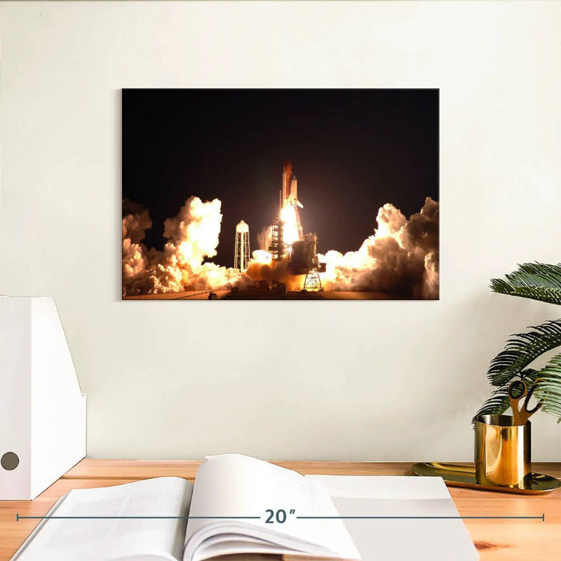 Oberle NASA Space Shuttle Launch, 8" H x 12" W