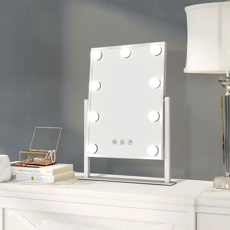 Olanna Rectangle Freestanding Makeup / Shaving Mirror