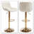 Mitty Swivel Upholstered Adjustable Height Counter Stool with Metal Frame-761902912