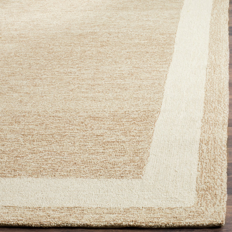 Taran Easy Care Hand Hooked Performance Solid Color Rug, Rectangle 2' x 3'