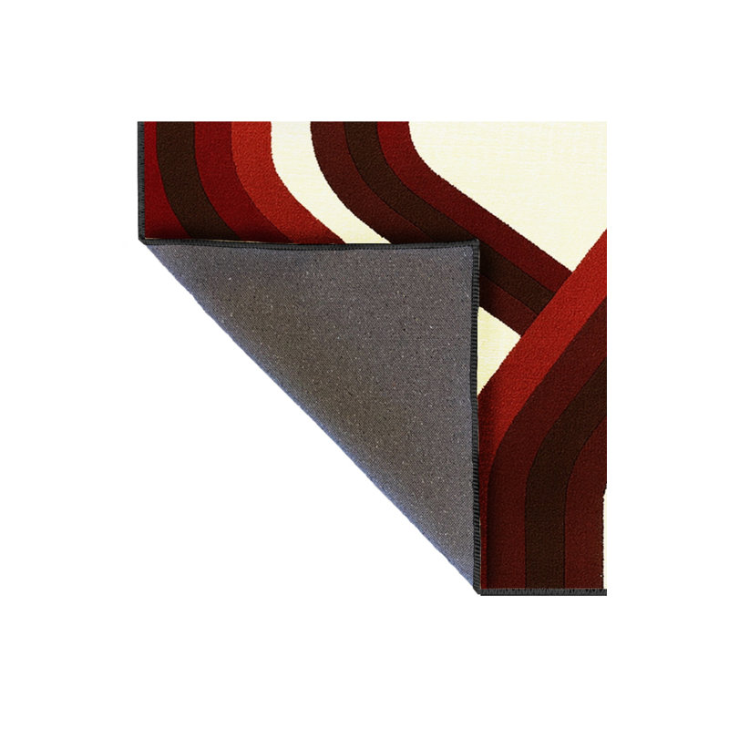 Tapis blanc tissé à motif lavable Mosso, 5'1" x 7'7"