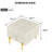 Beige Leather Storage - 22 Inches, Pet-, Golden Stainless Steel Legs, Modern Entryway Bench 21.49 In. Deep Scratch In Pet- With Graceful Legs-1847323223