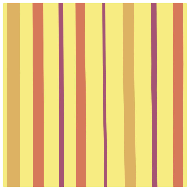 Tapis de bain jaune à rayures rouges, L 24 po x L 17 po