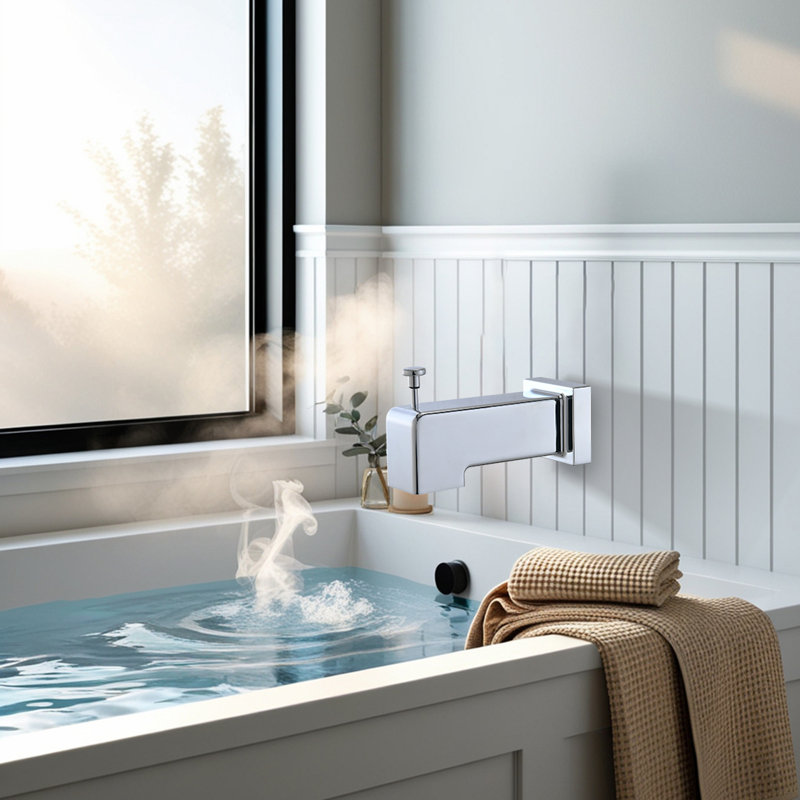 Wall Mounted Tub Spout Trim With Diverter