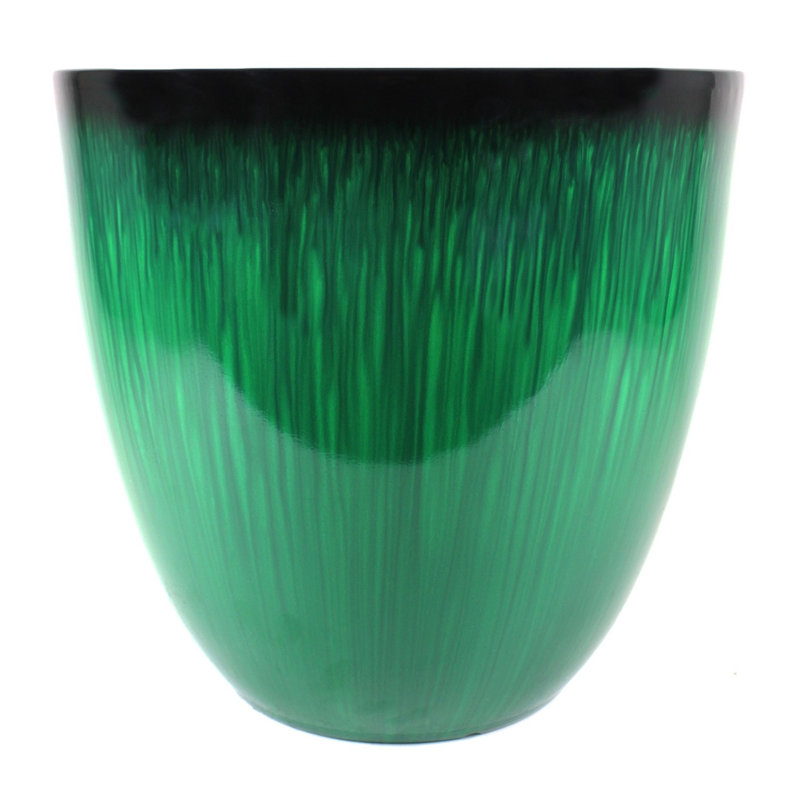 Nattalee Resin Weather Resistant Nursery Pot , Green, 11" x 12" x 12"