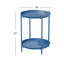 Outdoor Side Table, 2-Tier End Table Round Accent Table-115186429