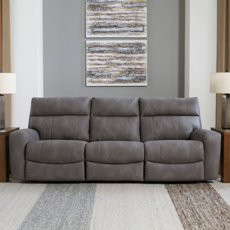 Matsuda 3-Piece Power Reclining Sectional Sofa, Gris