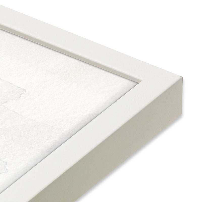 Timeless Tides II, Cadre ouvert à coins ouverts, blanc opaque, H 12 po x l 15 po