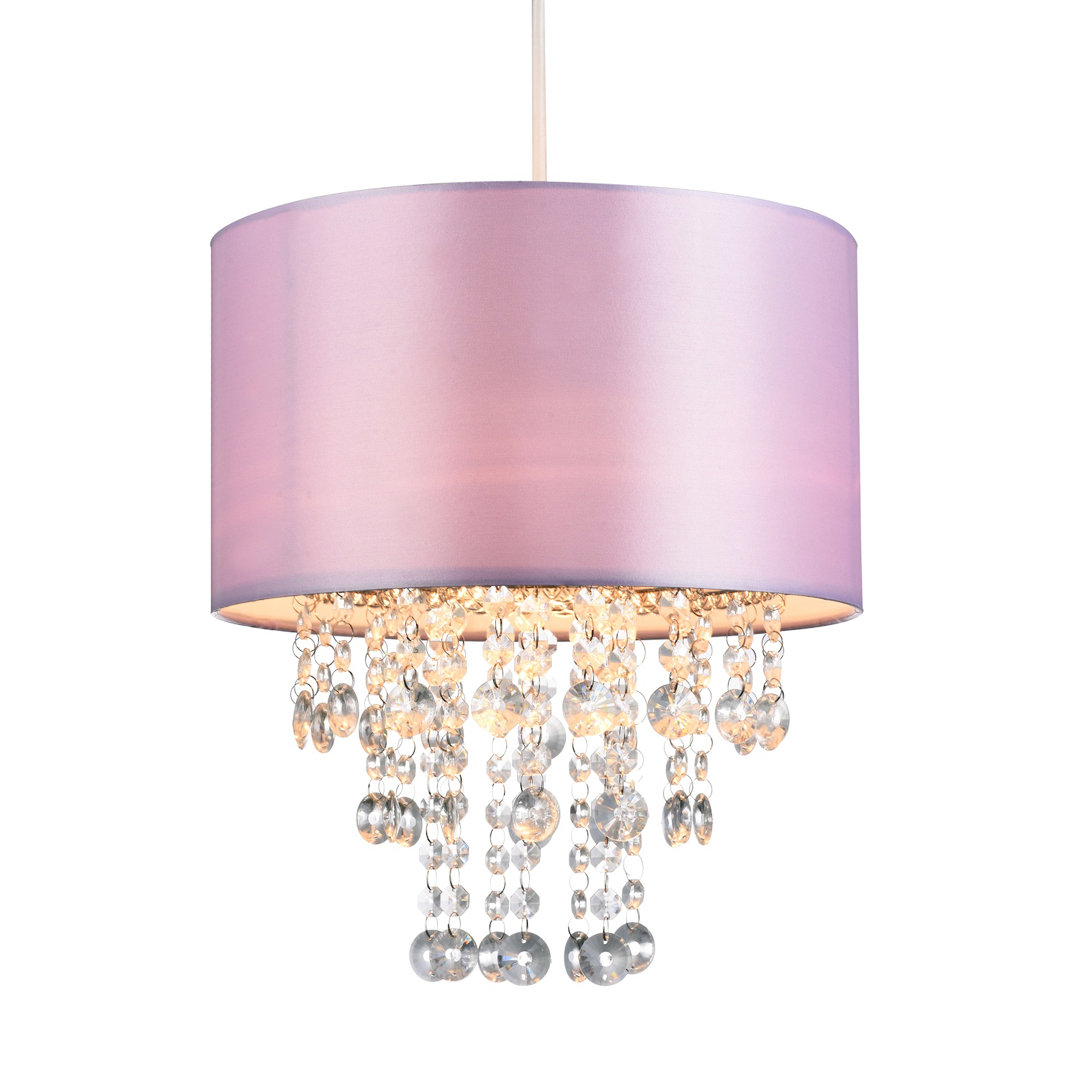 17cm H Acrylic Drum Pendant Shade ( Screw On )