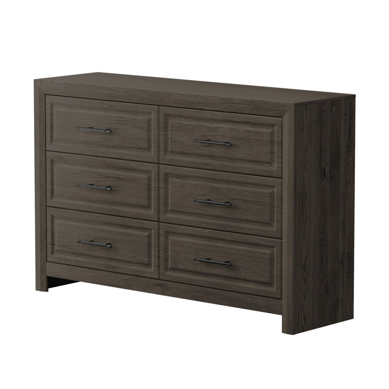 Commode 55 "à 6 tiroirs avec commode 55", Gris