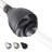 3 Function Massage Shower Head Matte Black Fixed Showerhead -119378445