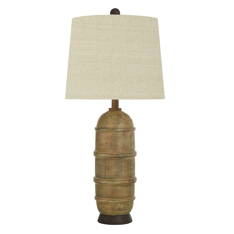 Dougal - Traditional Table Lamp, Gambell/Bronze, Oatmeal