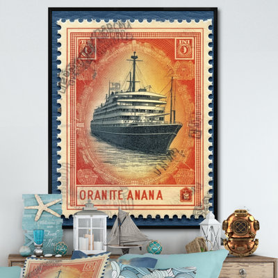 Impression sur toile rétro Vintage Stamo RMS Titanic