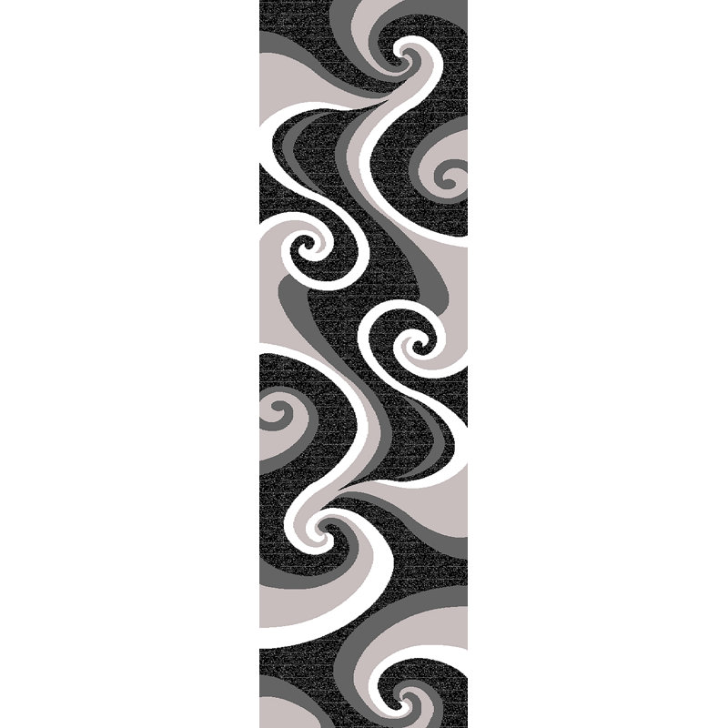 Mccampbell Abstract Indoor Rug, Runner 2' x 8'