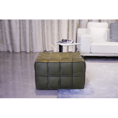 Raphael Dark green Cube Ottoman