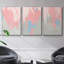 Blush Abstract I, reproduction encadrée sur toile 3 pièces-91891248-91891253