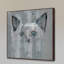 «Blue-Eyed Cat», reproduction d'art sur toile encadrée-21042617
