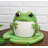 Whimsical Green Toad Frog On Lily Pad Ceramic Essential Oil Warmer Candle Holder