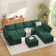 BOX MODULE STO SOFA 116'' 8 Piece Upholstered Modular Sectional Sofa with Storage