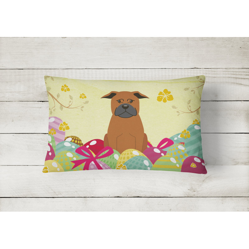 Coussin de pâques chien chinois de pâques