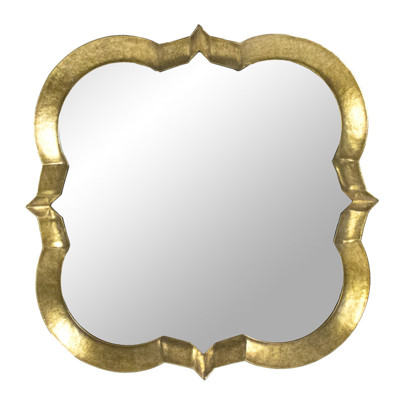 Elisha Flat Metal Beveled Wall Mirror