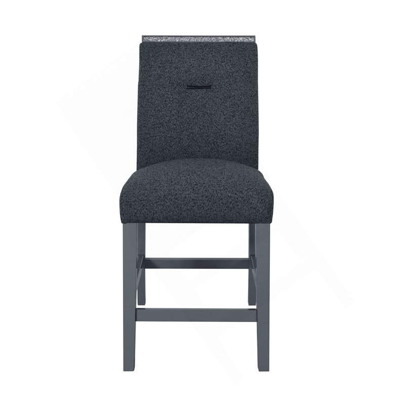ARIYA DARK GREY BAR STOOLS 2PK