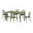 6-Person Outdoor Rectangular Dining Set-2015213155