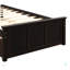 Lit plateforme avec lit gigogne simple, structure de taille simple
