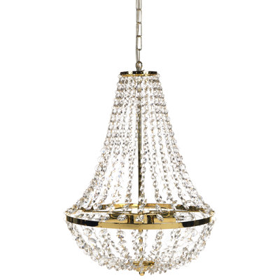 DIAMANTE 2 - Light Gold Chandelier Pendant