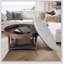 Grande table basse ronde avec repose-pieds imperméable avec rangement à 2 niveaux et capitonnage surdimensionné pour une vie élégante-708161451