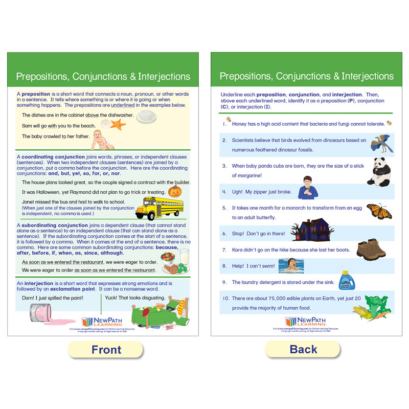 New Path Learning NewPath Learning Parts of Speech Bulletin Board ...