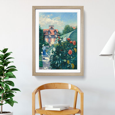 Dahlias Garden by Gustave Caillebotte - Picture Frame Painting