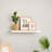 Gima Hanging Wall Shelf, Honeycomb MDF, White, Rectangular 47 Inch