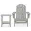 Chaise Adirondack en bois massif avec table Harvel-1888008376