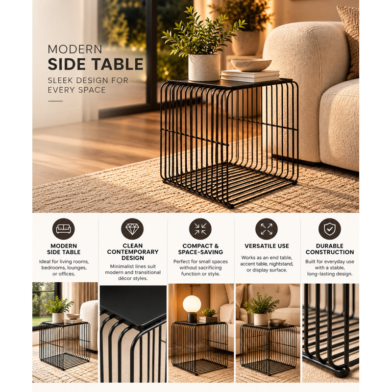 Fredo Side Table Black