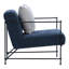 Chaise rembourrée en lin Wynda