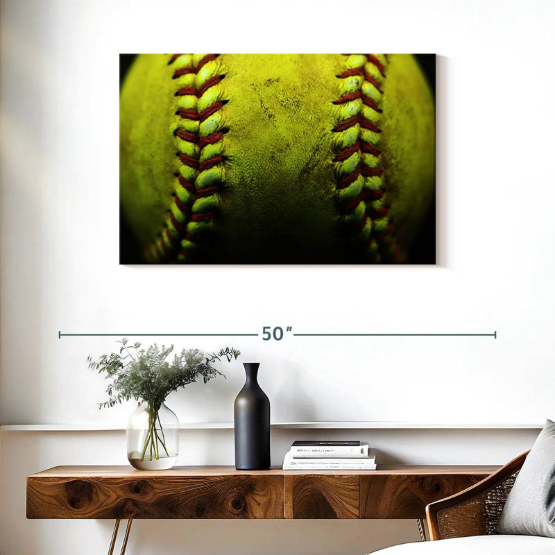 Sireci Dirty Softball, 24" H x 36" W