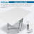 58.75'' x 36.5'' Foldable Sewing Table with Sewing Machine Platform and Wheels