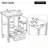 Bathroom Vanity with Ceramic Sink, Storage Cabinet and Drawers-1038577834