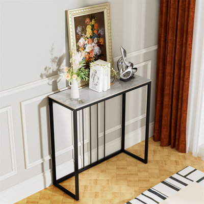 Rissa 80cm Stone Top Console Table