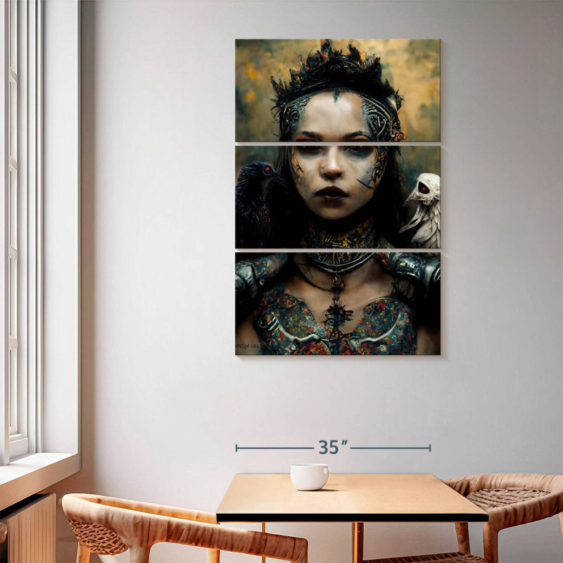 Hitzel Raven Queen, 65" H x 42" W