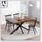Retro Rectangular Stretch Dining Table-1196020306-1196020307