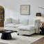 Canapé modulaire en L avec repose-pieds et rangement-1401048645