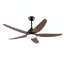 Ventilateur de plafond avec lampes, ventilateurs de plafond de 56 pouces avec télécommande, 5 vitesses, moteur à courant continu réversible à 6 vitesses pour patio, salon, chambre à coucher, porche