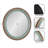 Stockham Round Wood Wall Mirror