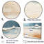 «Beige and Blue Beach Tranquility I», reproduction sur toile-207845237-207845238